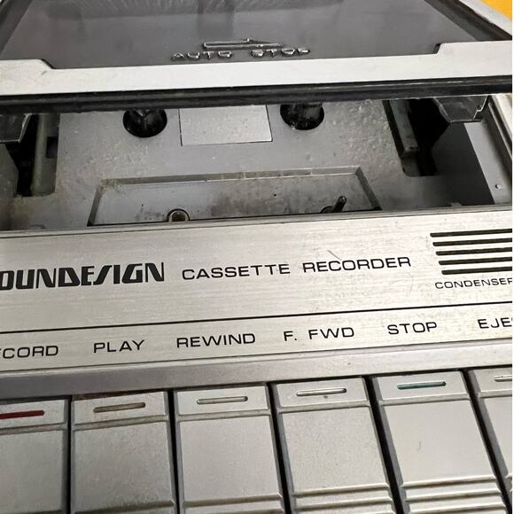 Vintage Soundesign Model 4366 Portable Shoebox Cassette Recorder - UNTES… - Picture 5 of 6